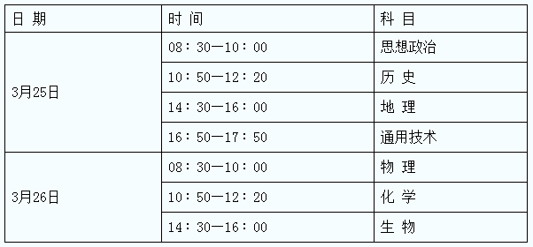 2023年陕西普通高中学业水平考试时间