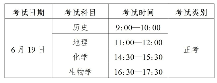 四川2023年6月普通高中学业水平合格性考试时间