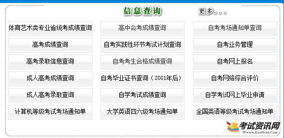 2017吉林高中学业水平考试成绩查询入口