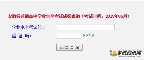 2019年安徽淮南普通高中学业水平考试成绩查询入口已开通