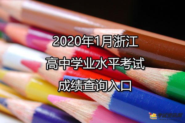 2020年1月浙江嘉兴学业水平考试成绩查询入口
