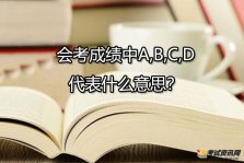 会考成绩中A,B,C,D代表什么意思？