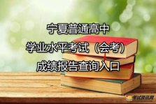 宁夏普通高中学业水平考试（会考）成绩报告查询入口