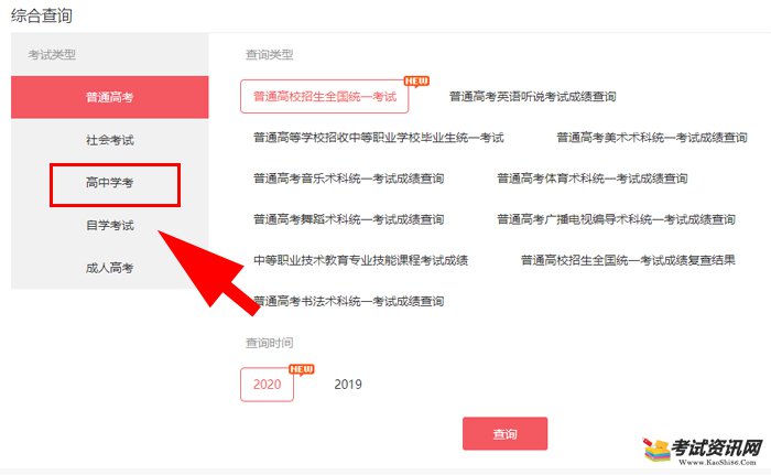 2021年1月广东普通高中学业水平合格性考试成绩查询入口